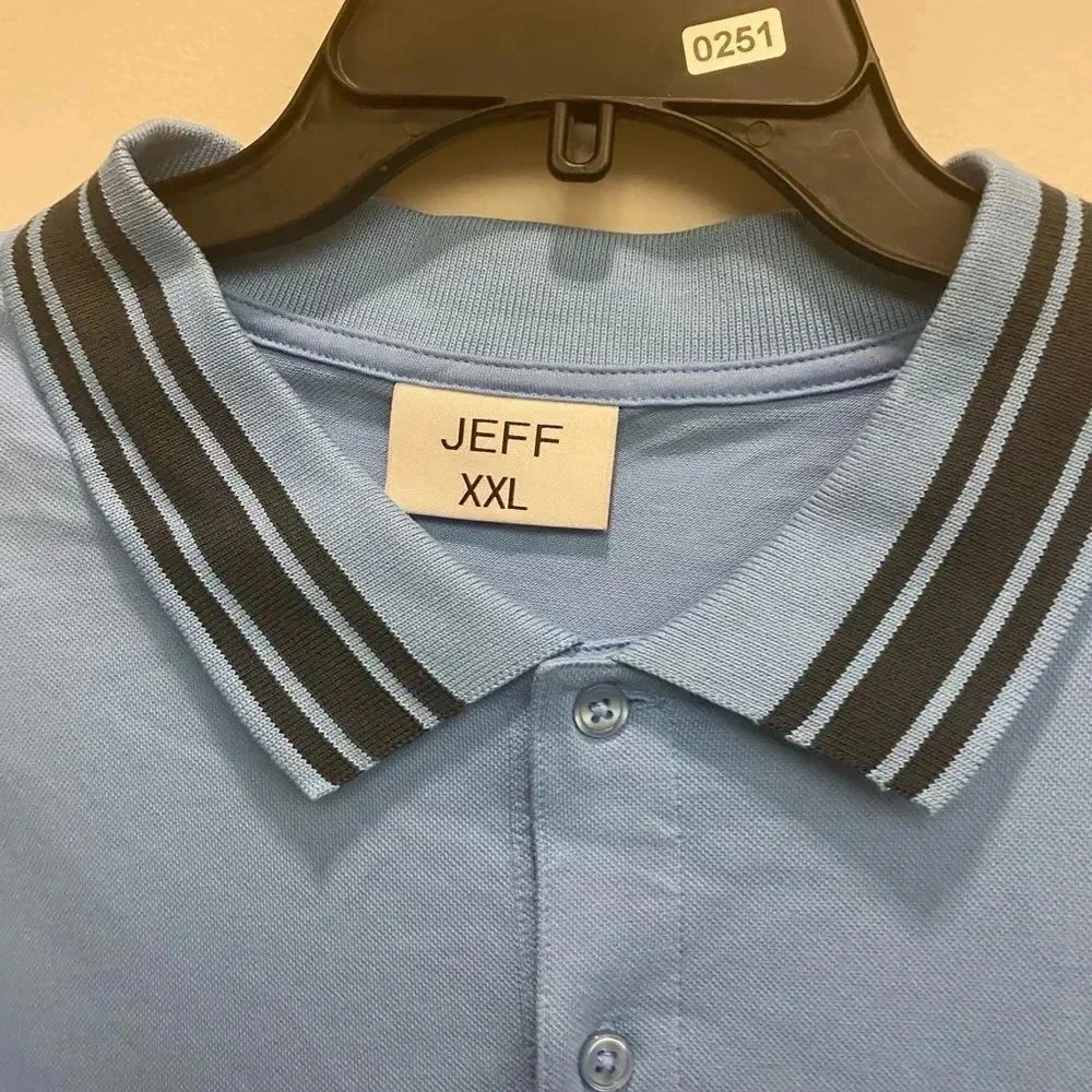 Jeff Blue and Black Polo - Picture 3 of 4